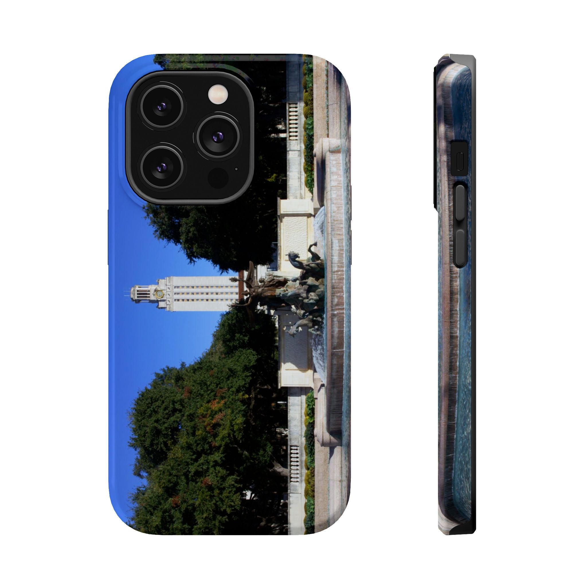 Iphone MagSafe Case - Littlefield Fountain, Texas Longhorns - My Blu Horizon