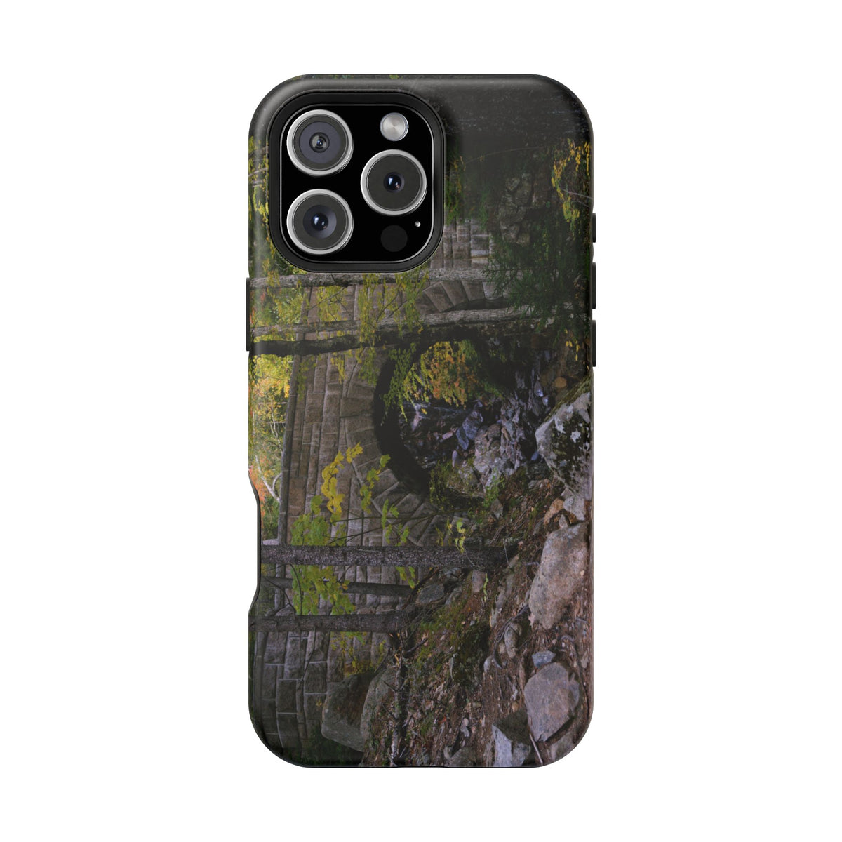 iPhone MagSafe Case | Waterfall Bridge Summer | Acadia National Park | My Blu Horizon