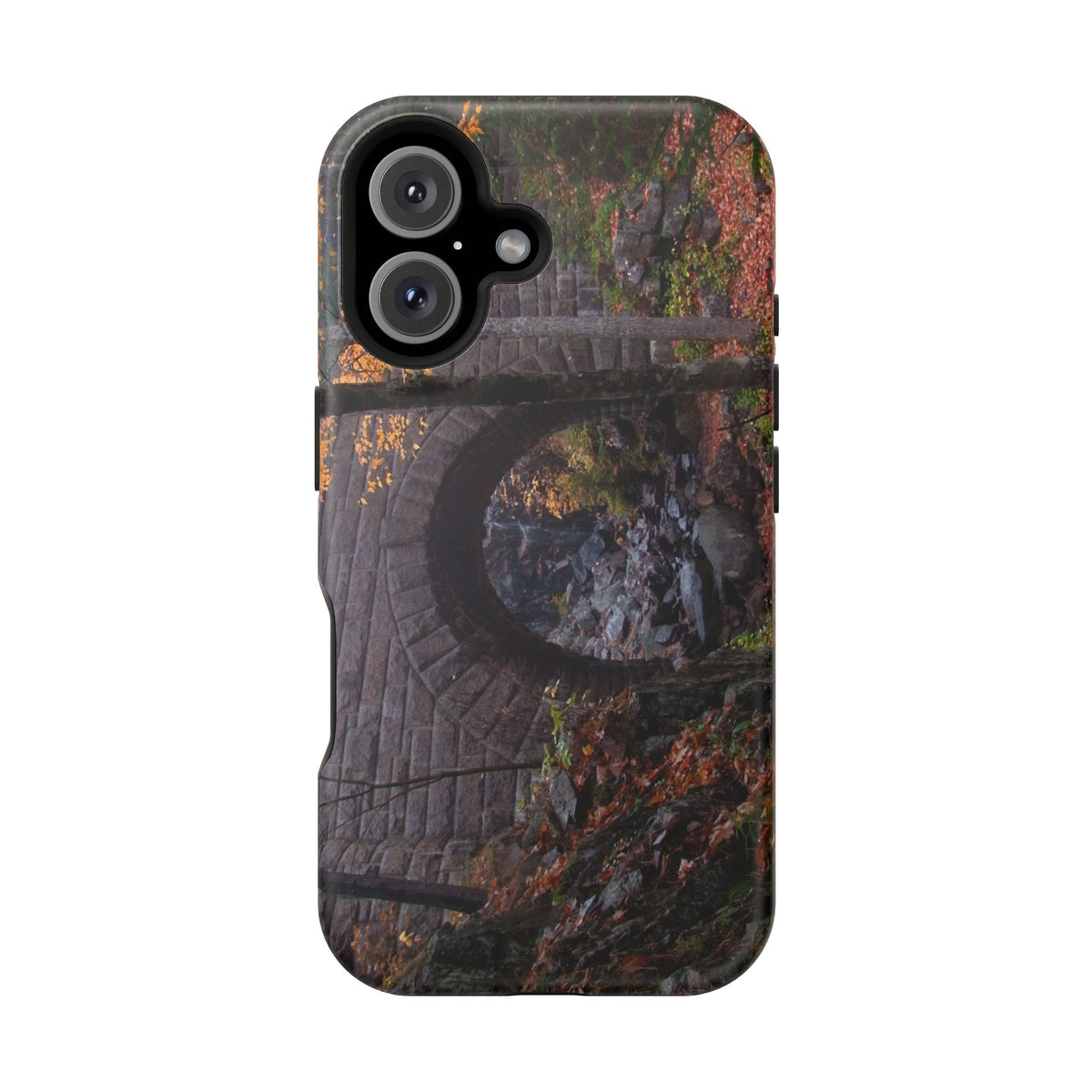 iPhone MagSafe Case | Waterfall Bridge Fall | Acadia National Park | My Blu Horizon
