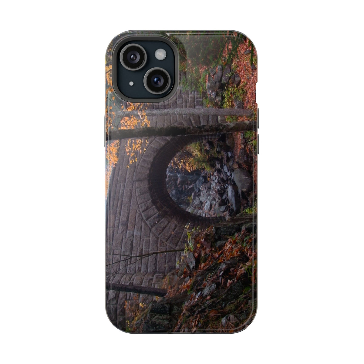 Phone Case  | Waterfall Bridge Fall | Acadia National Park | My Blu Horizon