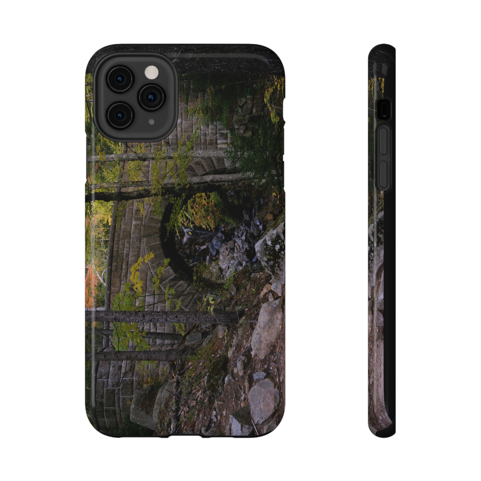 Phone Case | Waterfall Bridge Summer | Acadia National Park | My Blu Horizon