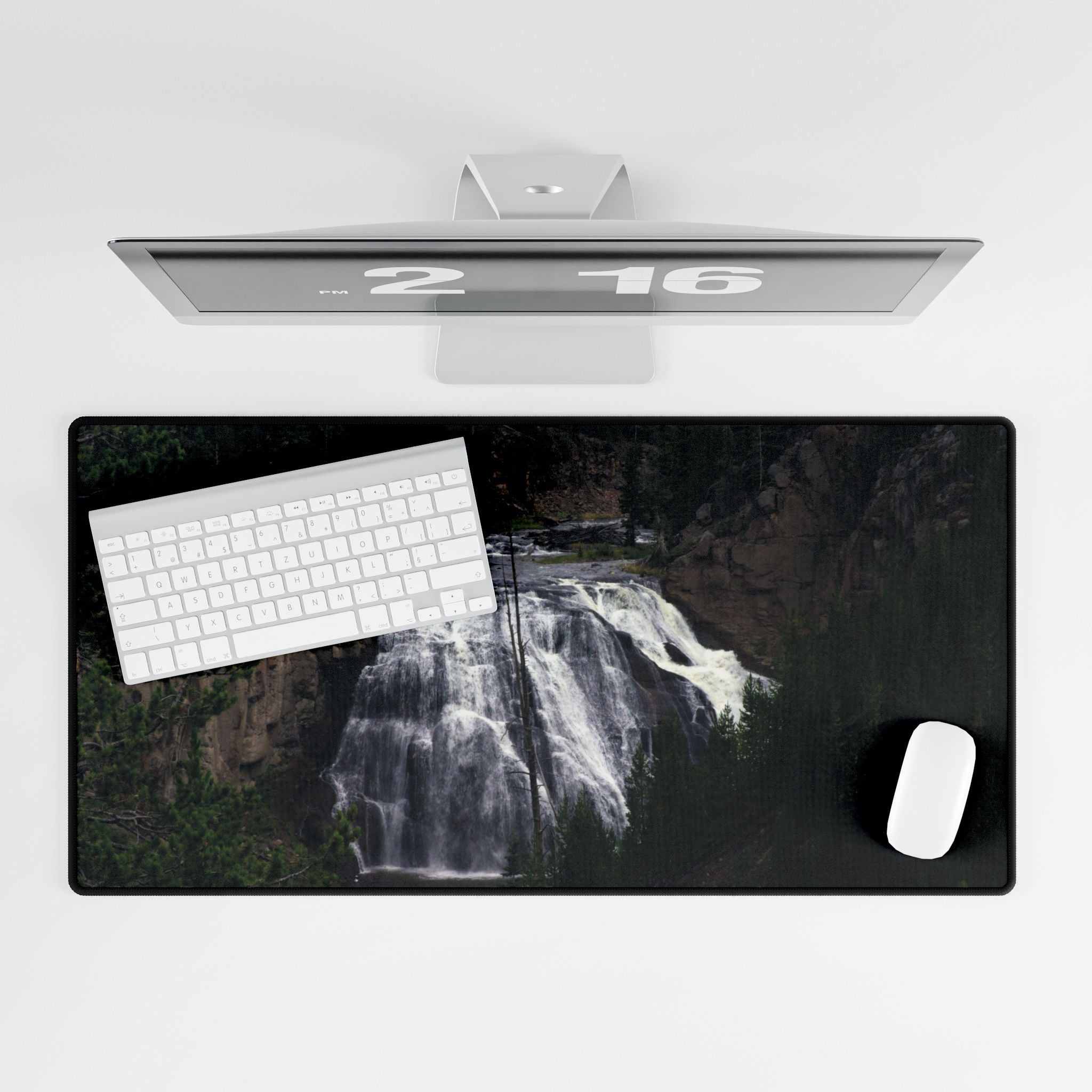 Premium Mouse Pad & Desk Mat | Gibbon Falls | Yellowstone National Park | My Blu Horizon