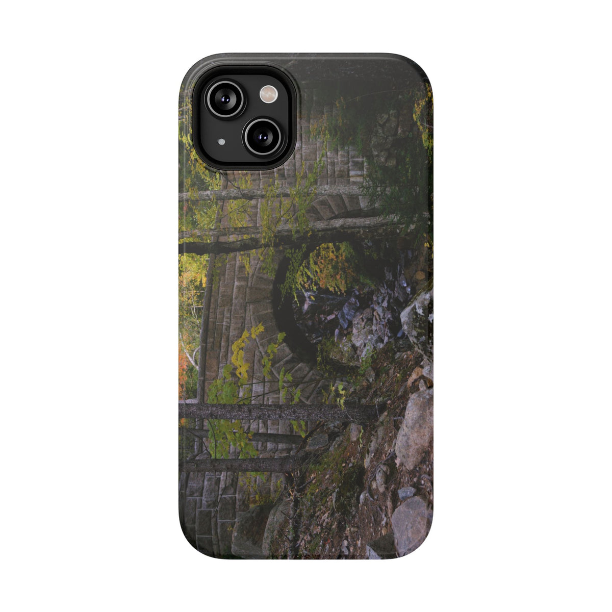 Phone Case | Waterfall Bridge Summer | Acadia National Park | My Blu Horizon