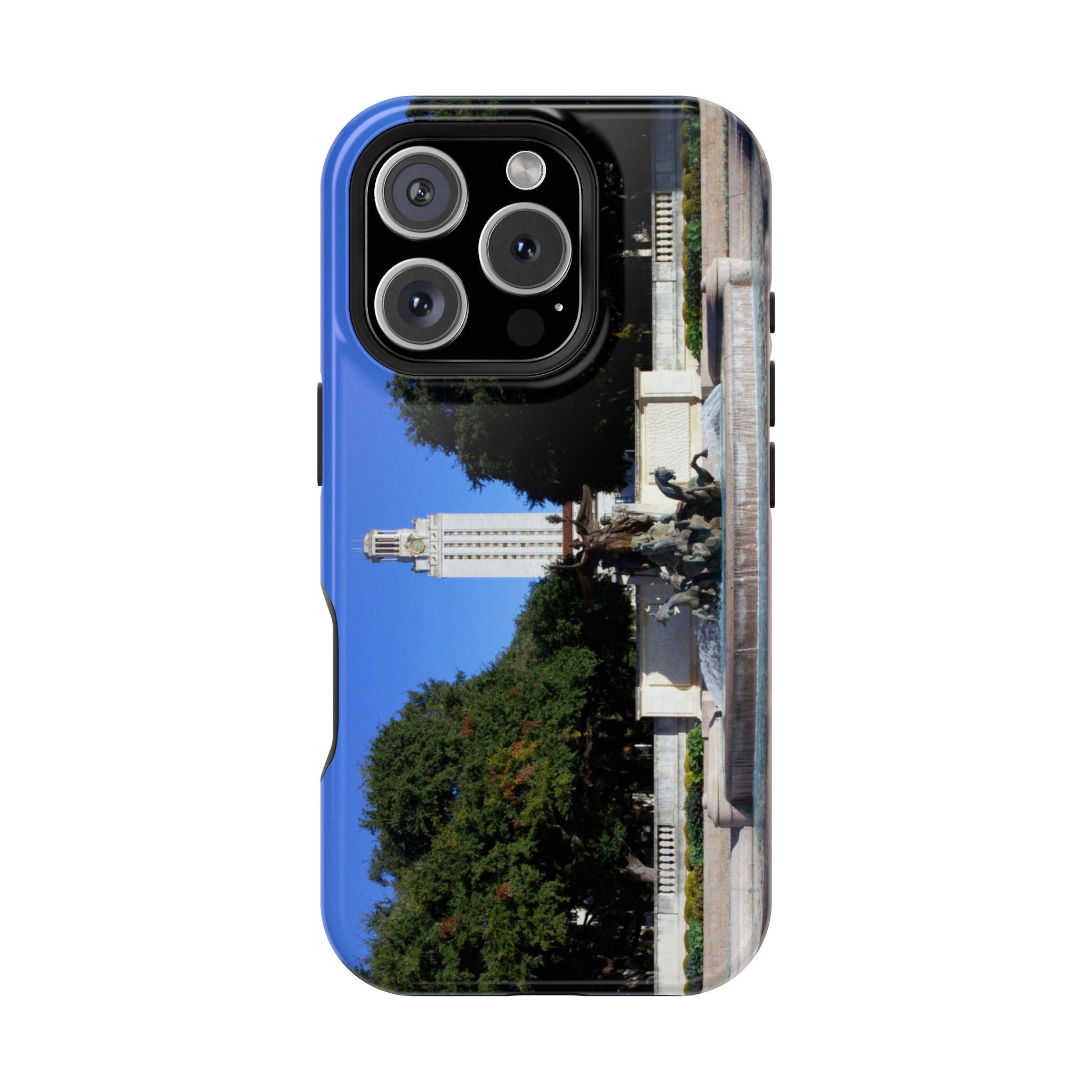 Iphone MagSafe Case - Littlefield Fountain, Texas Longhorns - My Blu Horizon