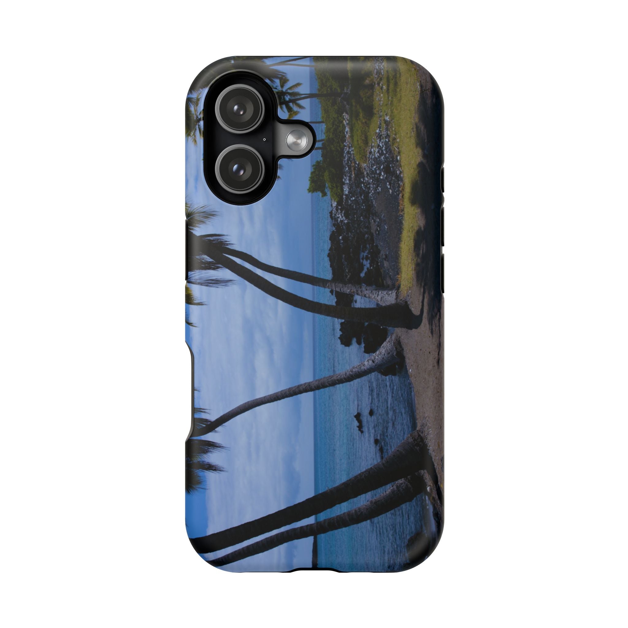 Iphone MagSafe Case - Hawaiian Beach and Palm Trees - My Blu Horizon