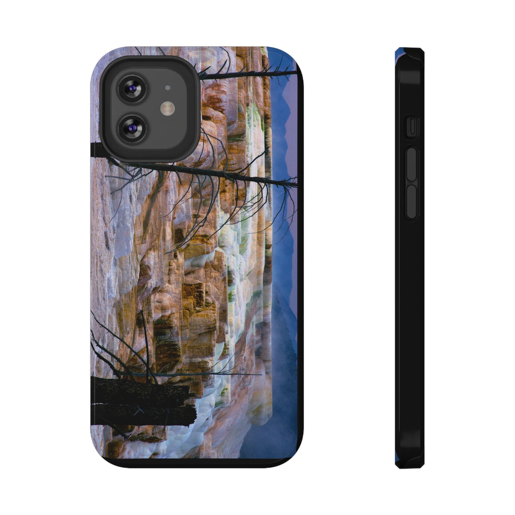 Phone Case - Mammoth Hot Springs Yellowstone - My Blu Horizon