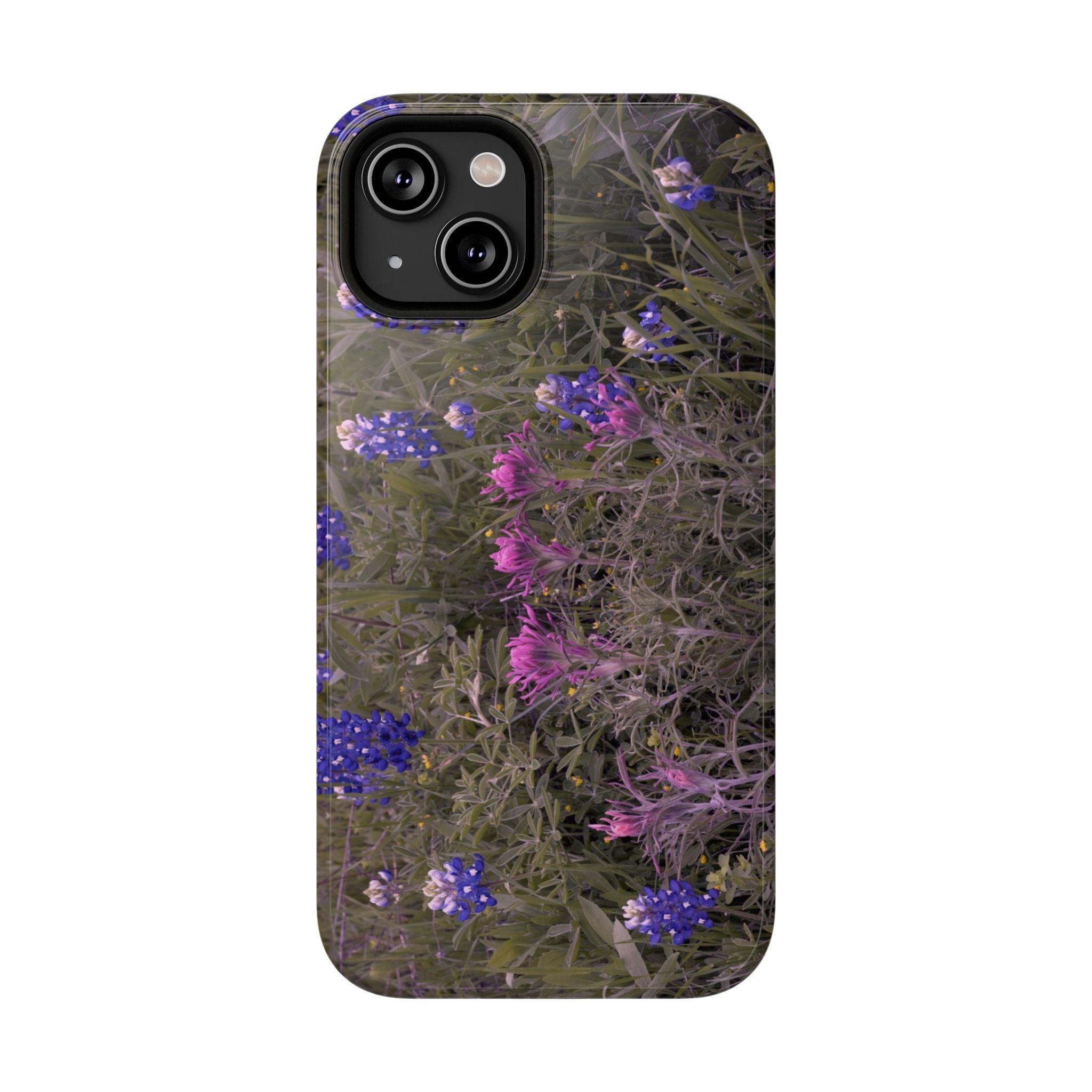 Phone Case - Texas Icons, Bluebonnets and Paintbrushes - My Blu Horizon