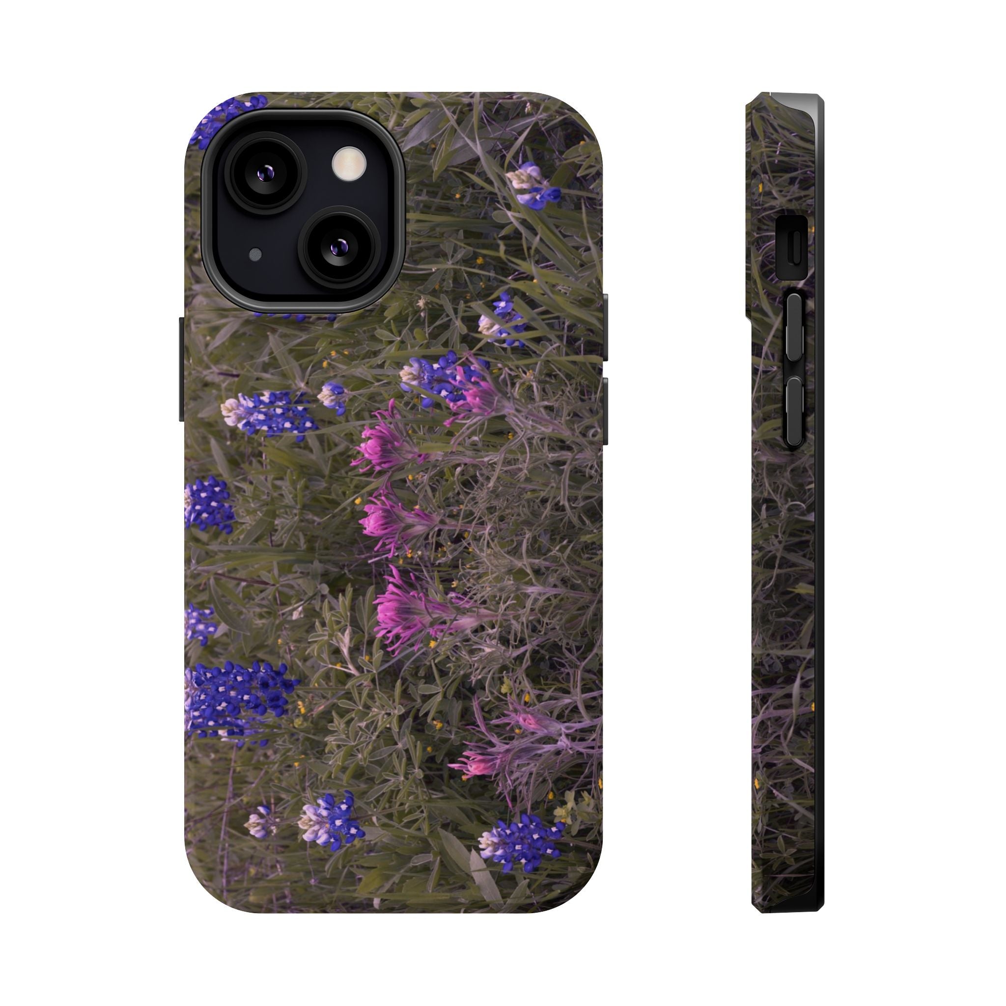 Iphone MagSafe Case -Texas Icons Bluebonnets and Paintbrushes - My Blu Horizon