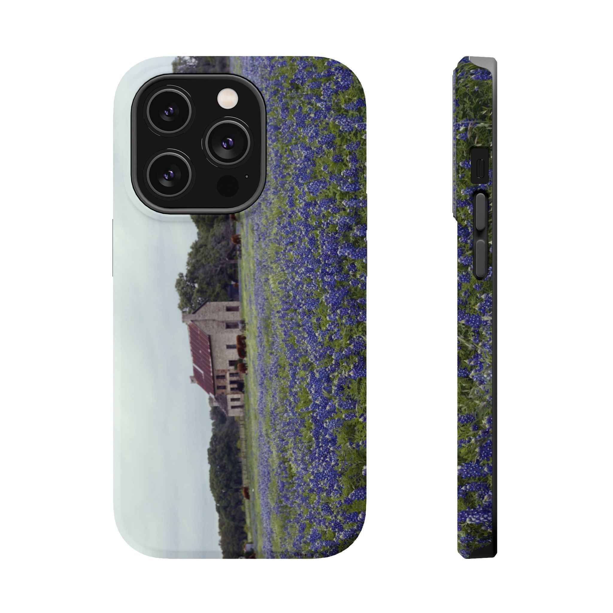 Iphone MagSafe Case - Marble Falls Bluebonnet House - My Blu Horizon