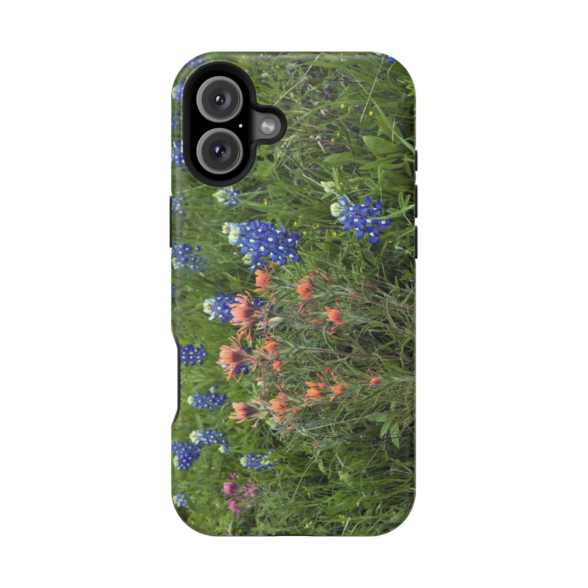 Iphone MagSafe Case - Bluebonnets and Indian Paintbrushes - My Blu Horizon