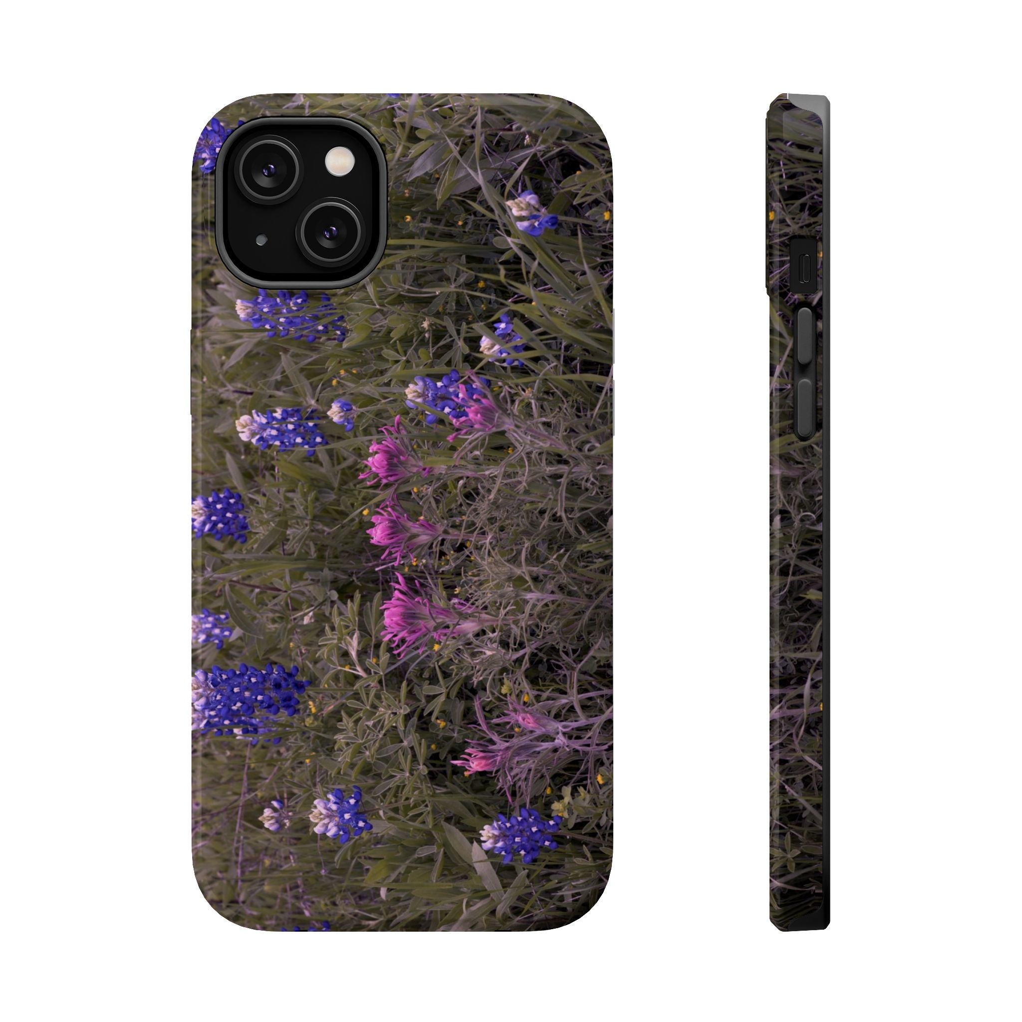 Iphone MagSafe Case -Texas Icons Bluebonnets and Paintbrushes - My Blu Horizon