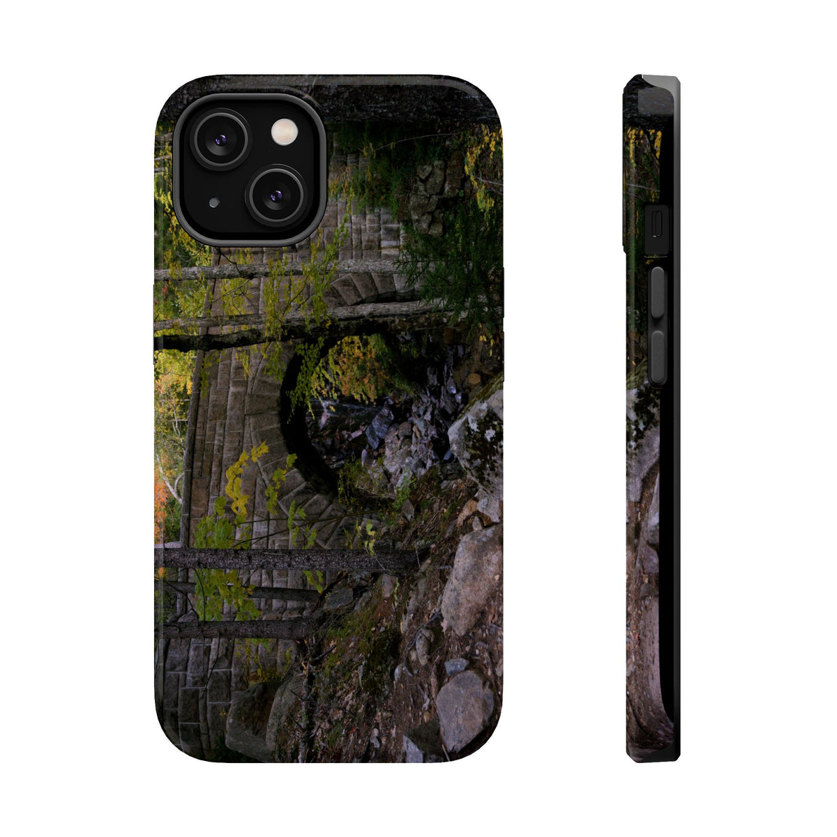 iPhone MagSafe Case | Waterfall Bridge Summer | Acadia National Park | My Blu Horizon
