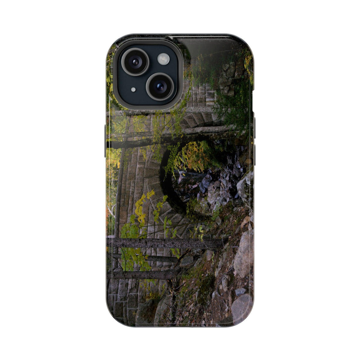 Phone Case | Waterfall Bridge Summer | Acadia National Park | My Blu Horizon