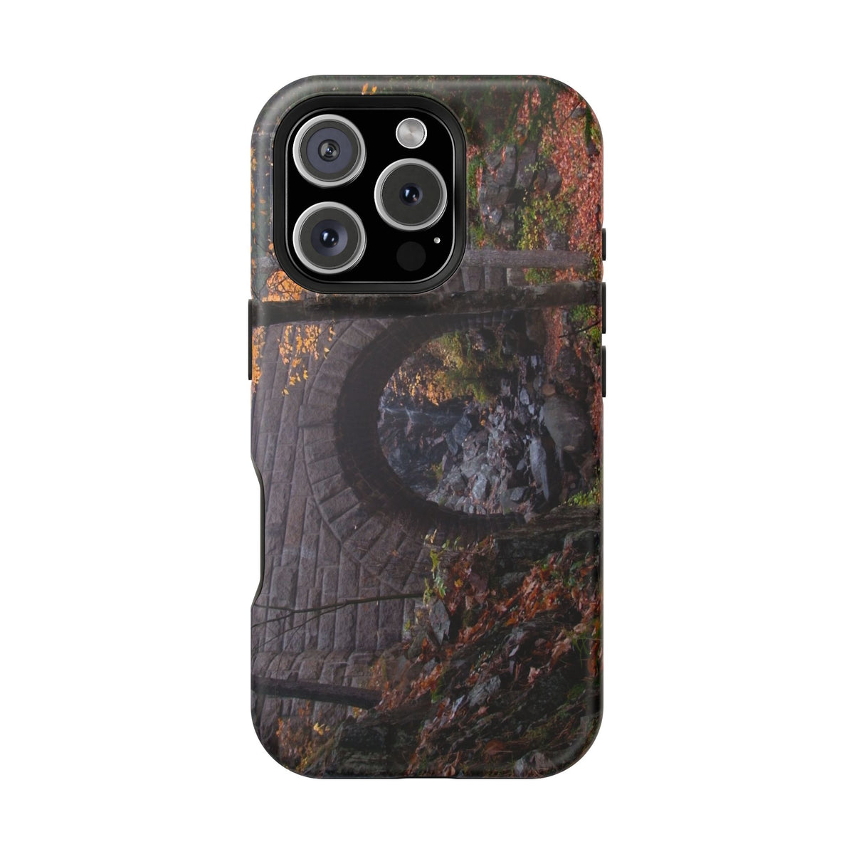 iPhone MagSafe Case | Waterfall Bridge Fall | Acadia National Park | My Blu Horizon