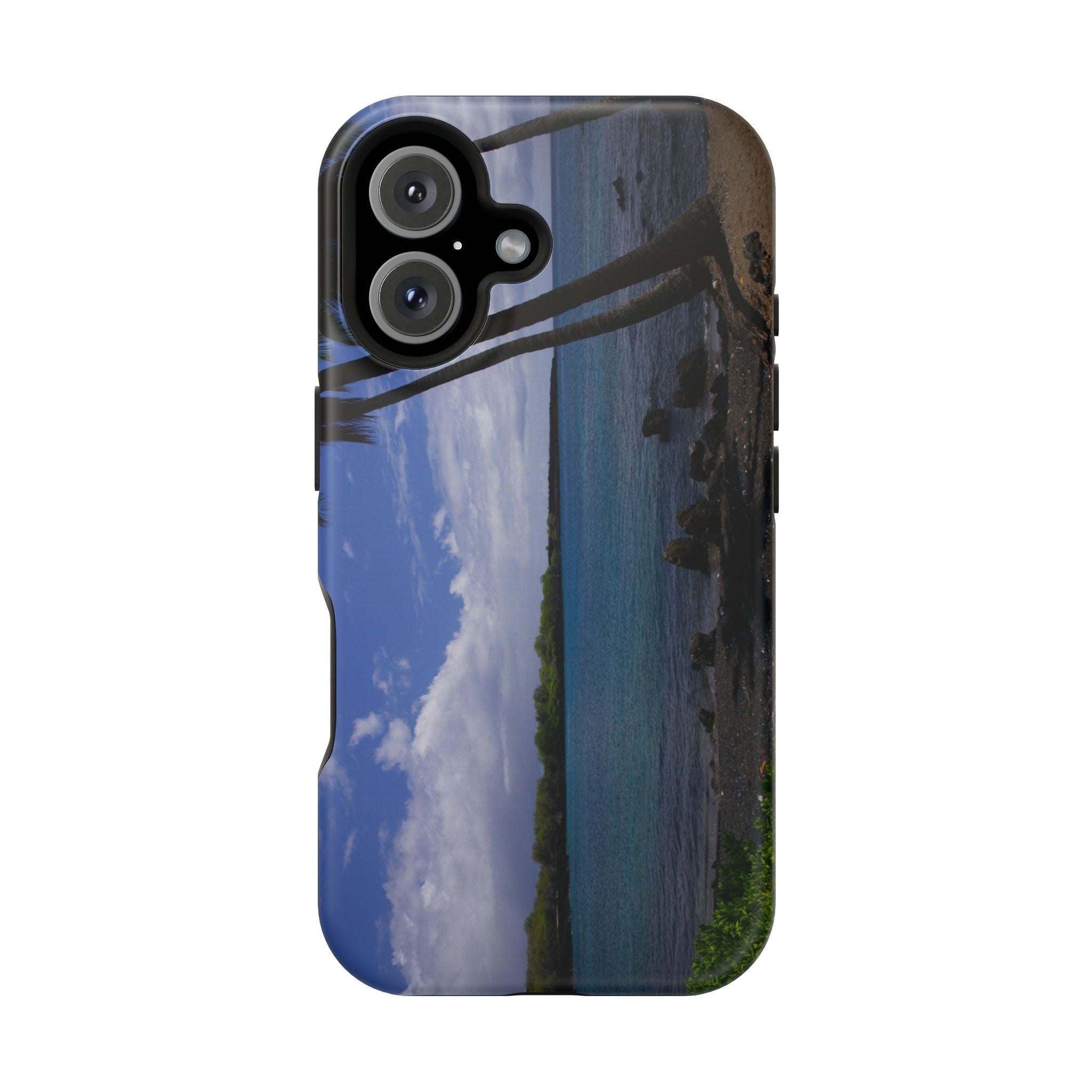 iPhone MagSafe Case | Big Island Black Sand and Blue Ocean | Hawaii | My Blu Horizon