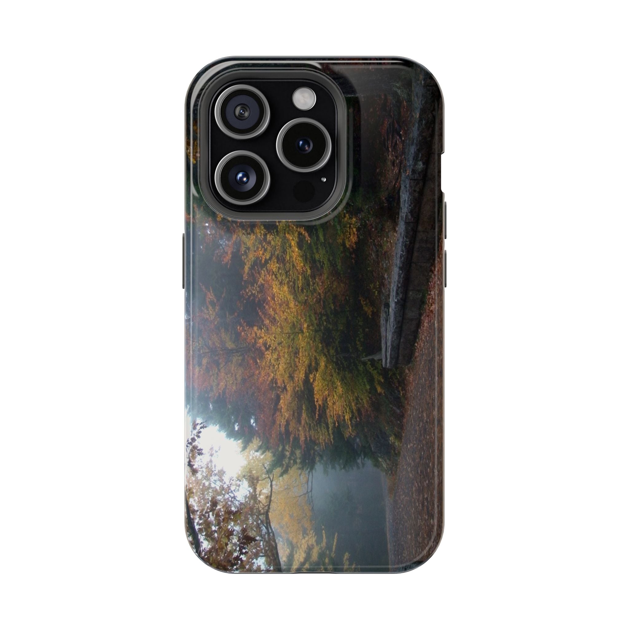 iPhone MagSafe Case | Waterfall Bridge Carriage Road | Acadia National Park | My Blu Horizon