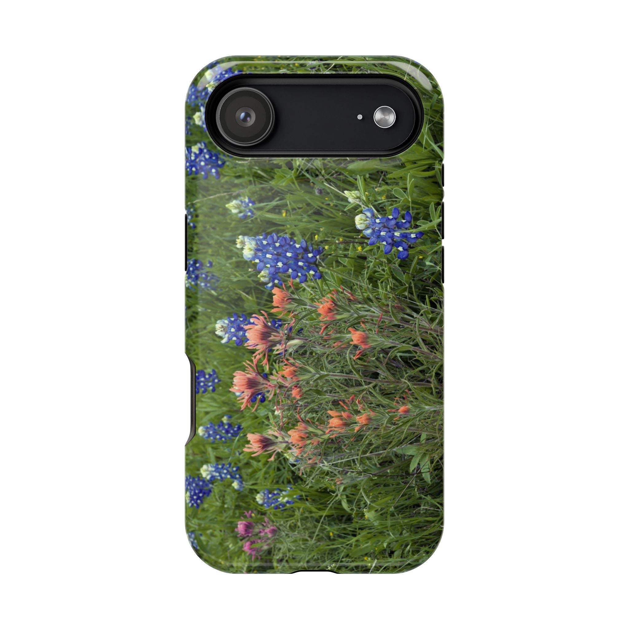 Iphone MagSafe Case - Bluebonnets and Indian Paintbrushes - My Blu Horizon