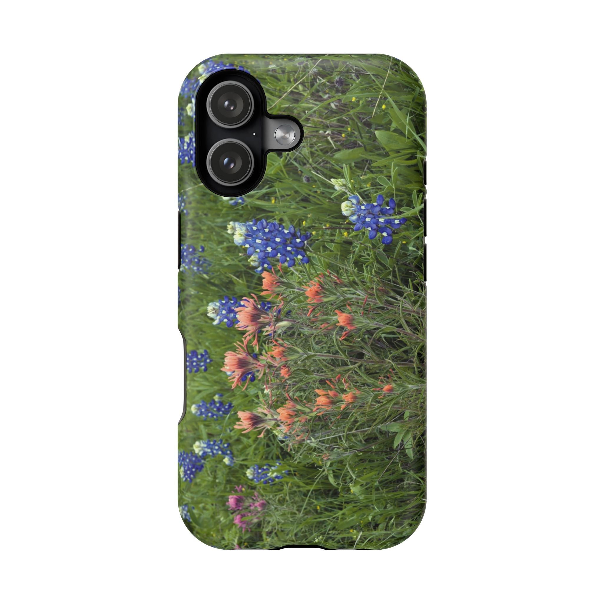 Iphone MagSafe Case - Bluebonnets and Indian Paintbrushes - My Blu Horizon