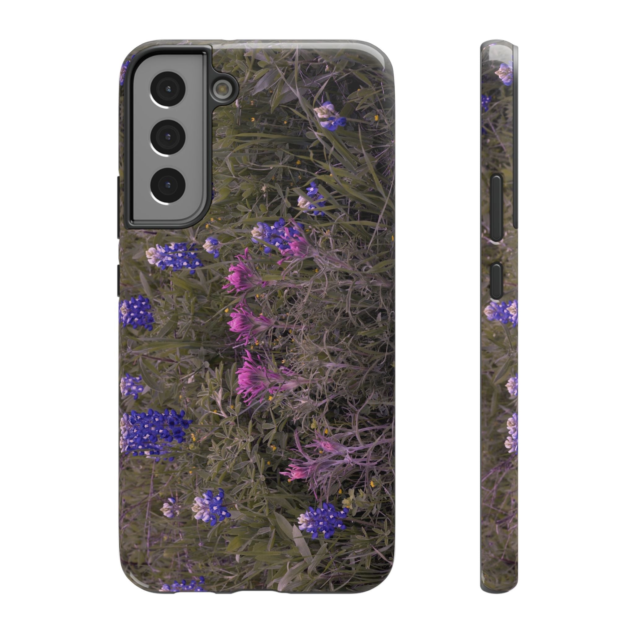 Phone Case - Texas Icons, Bluebonnets and Paintbrushes - My Blu Horizon