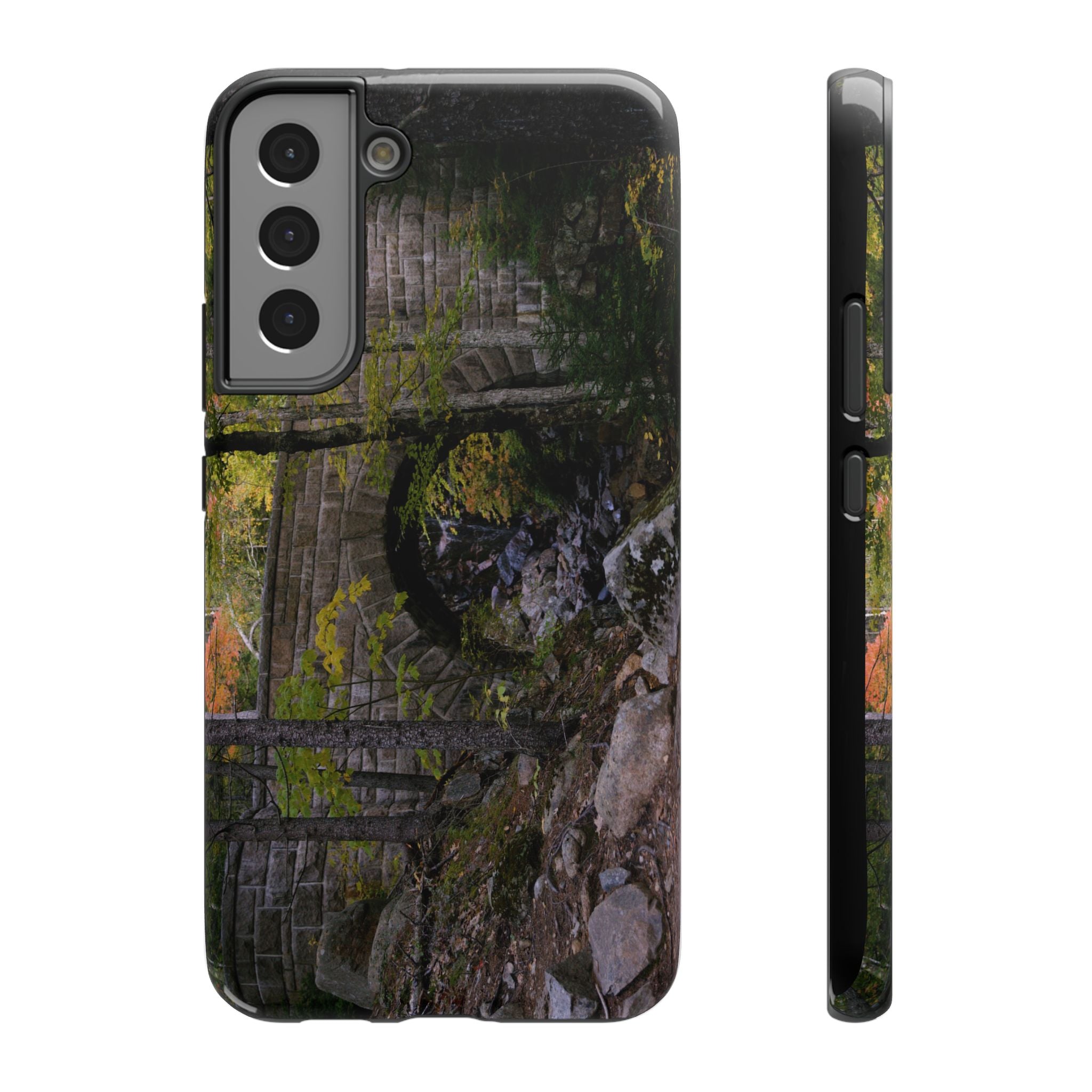 Phone Case | Waterfall Bridge Summer | Acadia National Park | My Blu Horizon