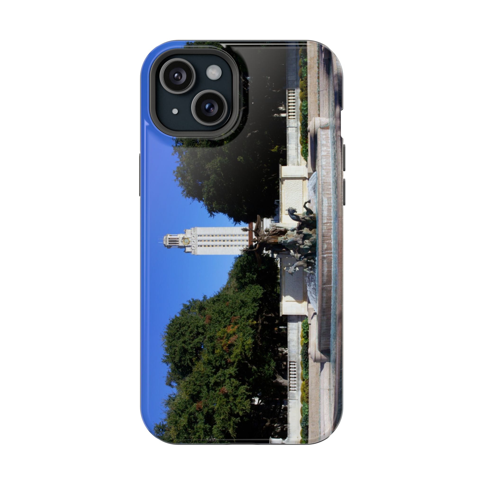 Iphone MagSafe Case - Littlefield Fountain, Texas Longhorns - My Blu Horizon