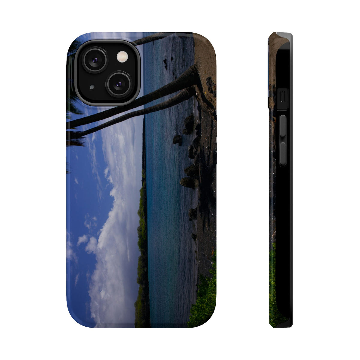 iPhone MagSafe Case | Big Island Black Sand and Blue Ocean | Hawaii | My Blu Horizon