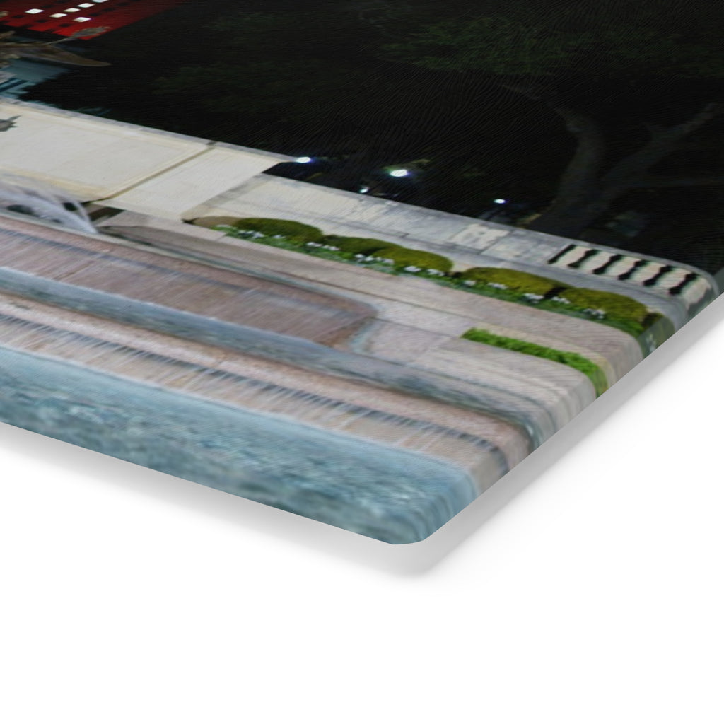 Tempered Glass Cutting Board - Littlefield Fountain, Texas Longhorns - My Blu Horizon