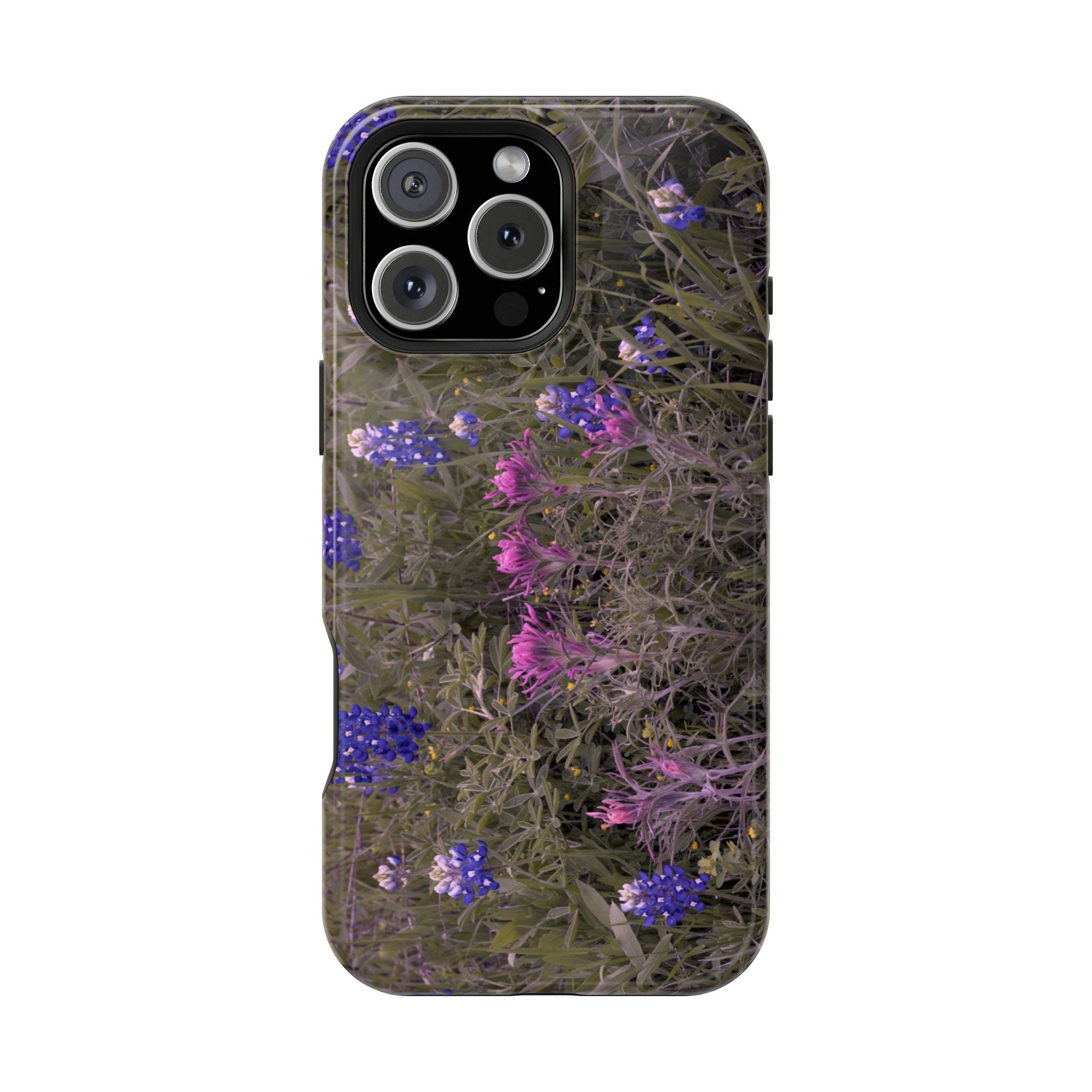 Phone Case - Texas Icons, Bluebonnets and Paintbrushes - My Blu Horizon