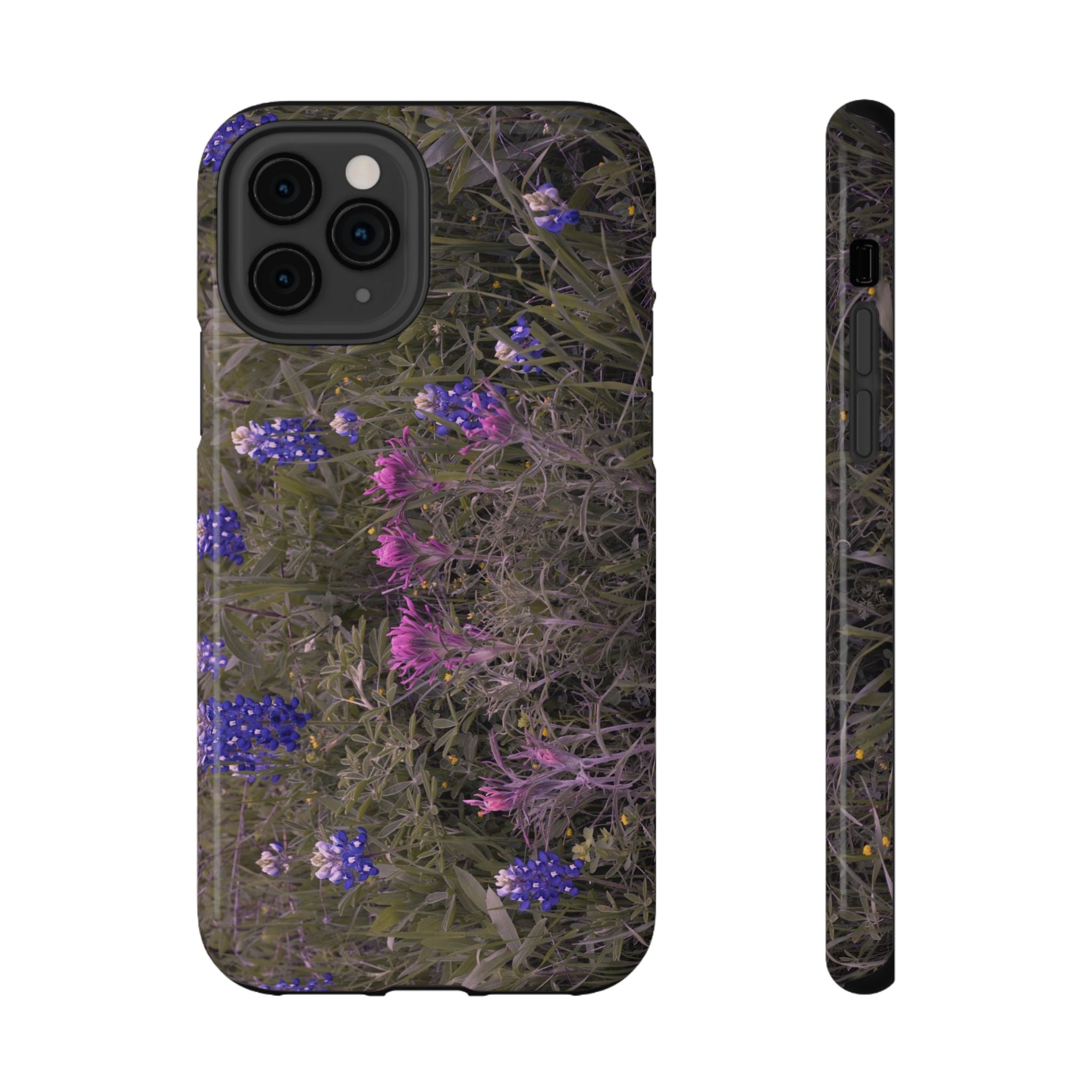 Phone Case - Texas Icons, Bluebonnets and Paintbrushes - My Blu Horizon