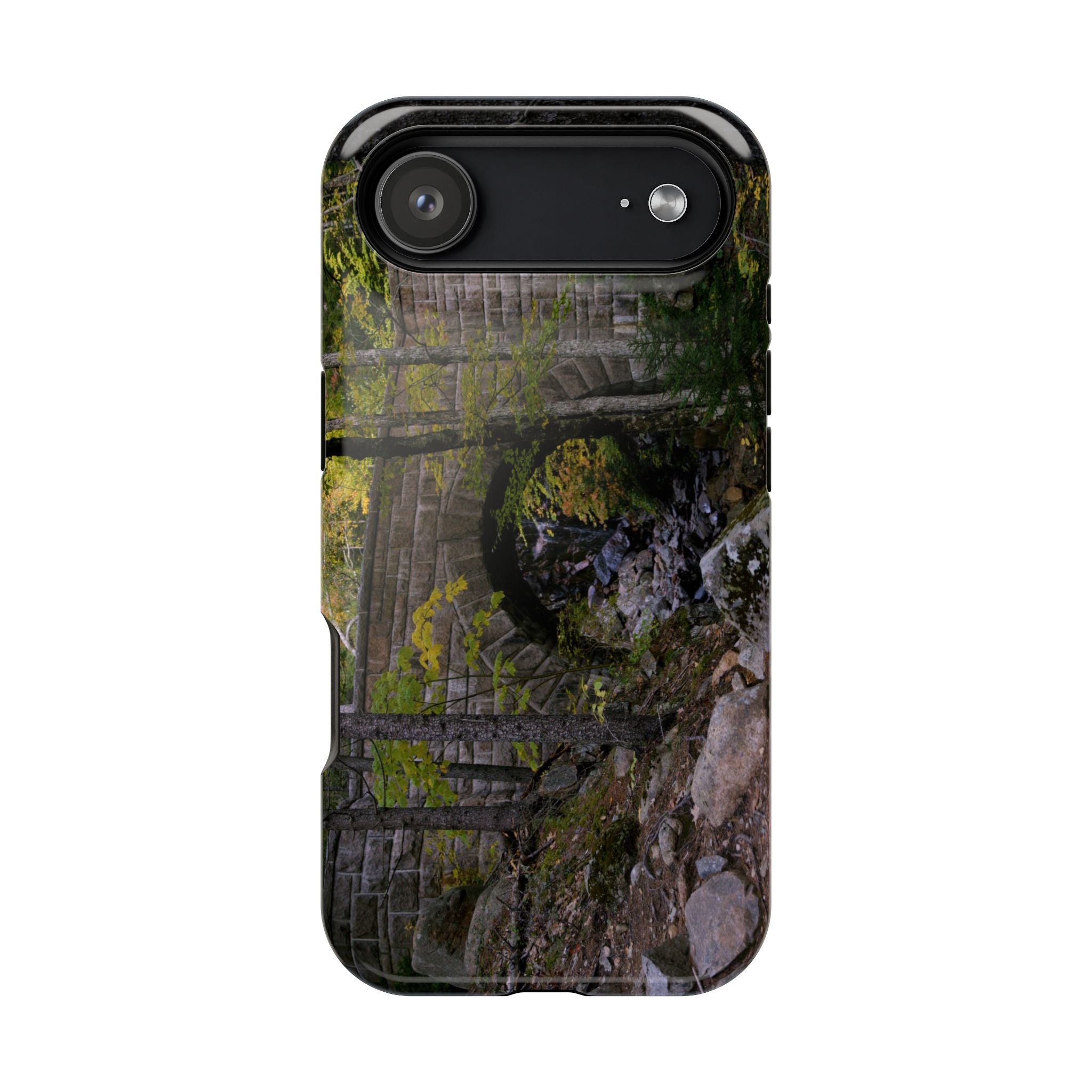 Iphone MagSafe Case - Waterfall Bridge, Acadia - My Blu Horizon
