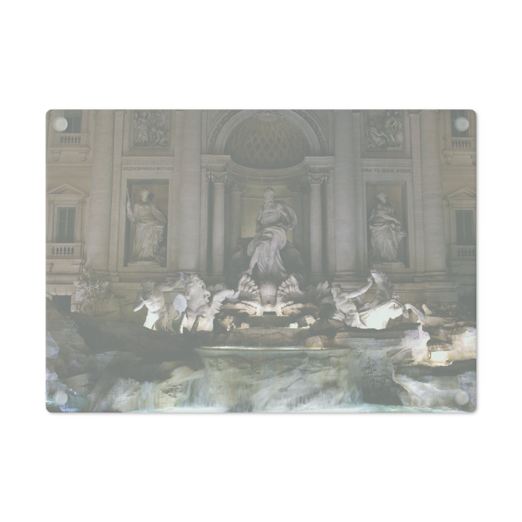 Tempered Glass Cutting Board - Fontana di Trevi, Rome, Italy - My Blu Horizon