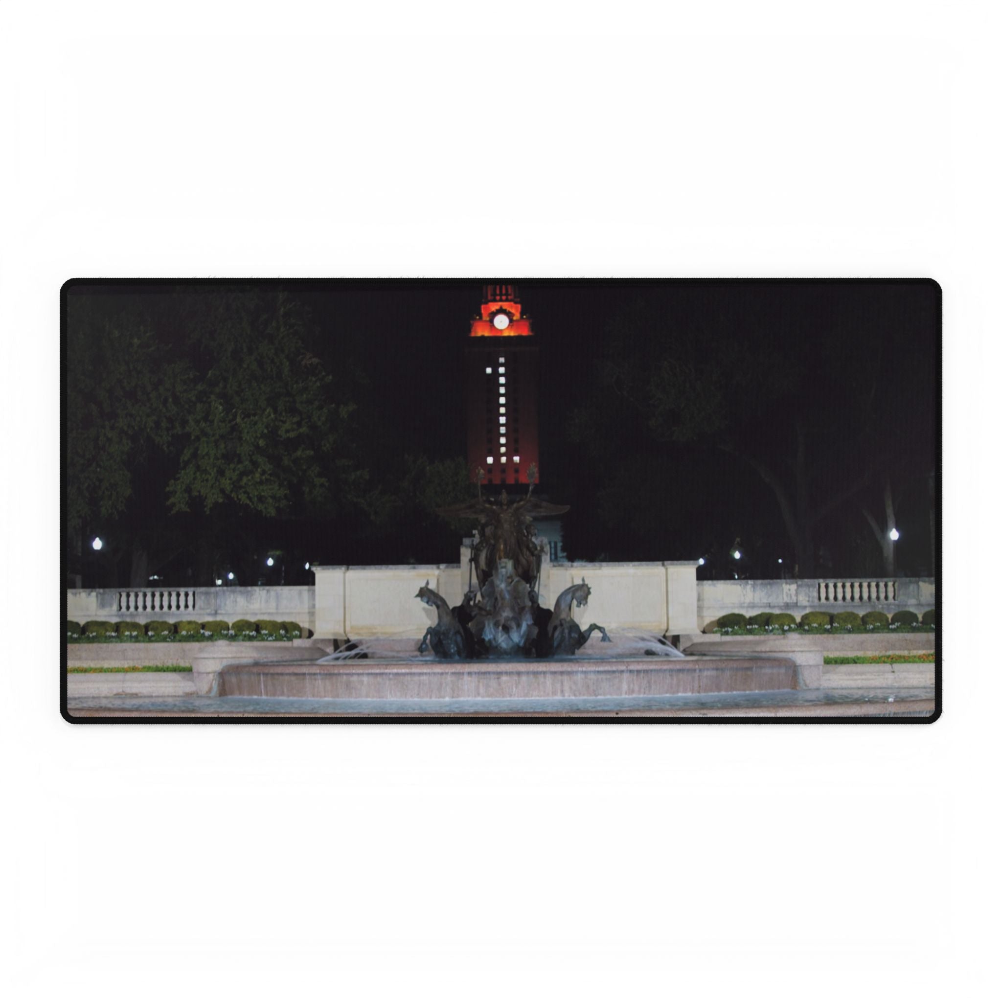 Premium Mouse Pads and Desk Mats - Littlefield Fountain, Texas Longhorns -My Blu Horizon