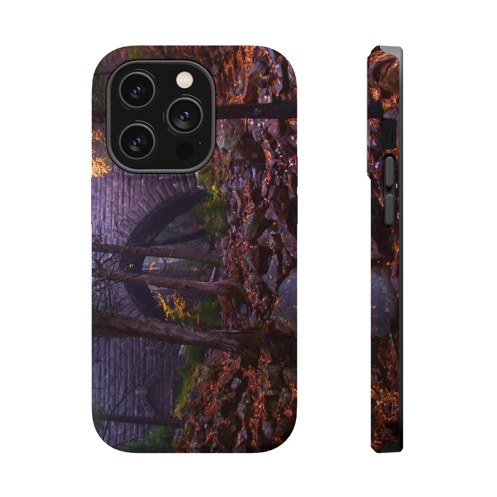 Iphone MagSafe Case - Hemlock Bridge Leaf Peeping, Acadia  - My Blu Horizon