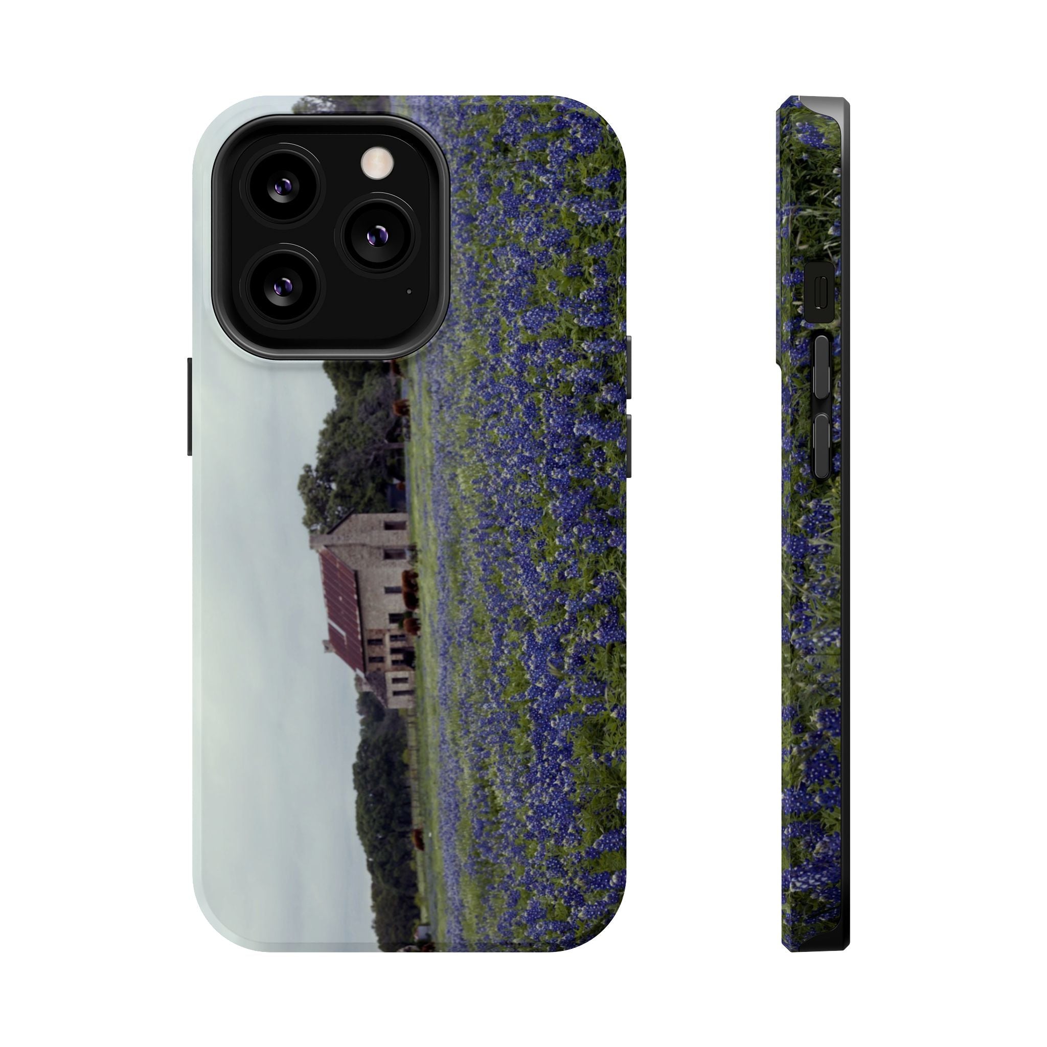 Iphone MagSafe Case - Marble Falls Bluebonnet House - My Blu Horizon
