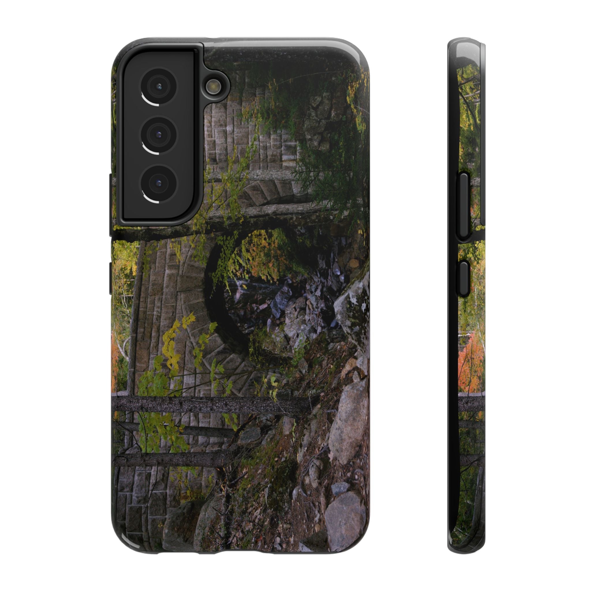 Phone Case | Waterfall Bridge Summer | Acadia National Park | My Blu Horizon