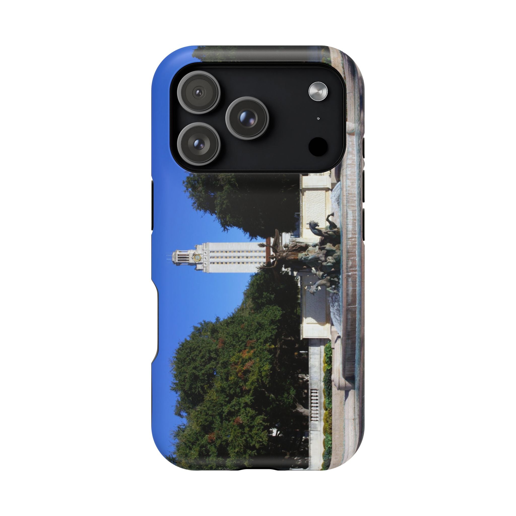 Iphone MagSafe Case - Littlefield Fountain, Texas Longhorns - My Blu Horizon
