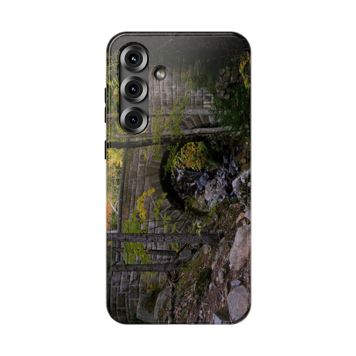 Phone Case | Waterfall Bridge Summer | Acadia National Park | My Blu Horizon