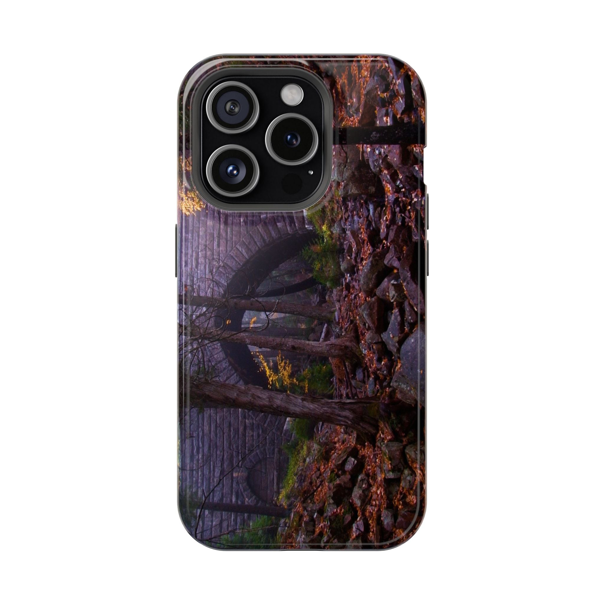 Iphone MagSafe Case - Hemlock Bridge Leaf Peeping, Acadia  - My Blu Horizon