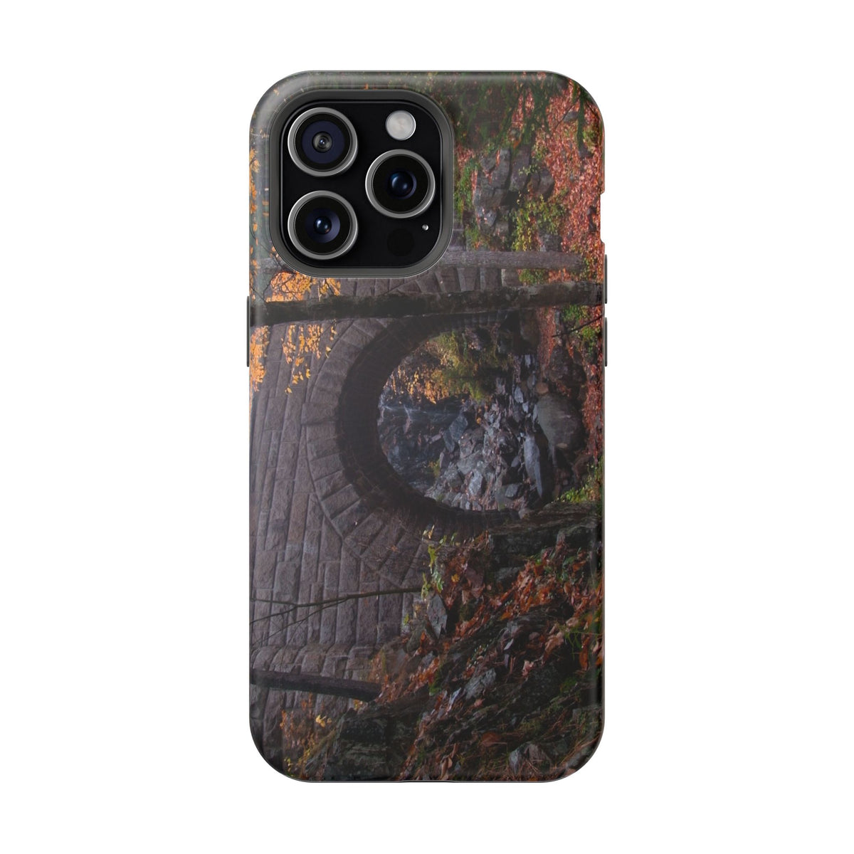iPhone MagSafe Case | Waterfall Bridge Fall | Acadia National Park | My Blu Horizon