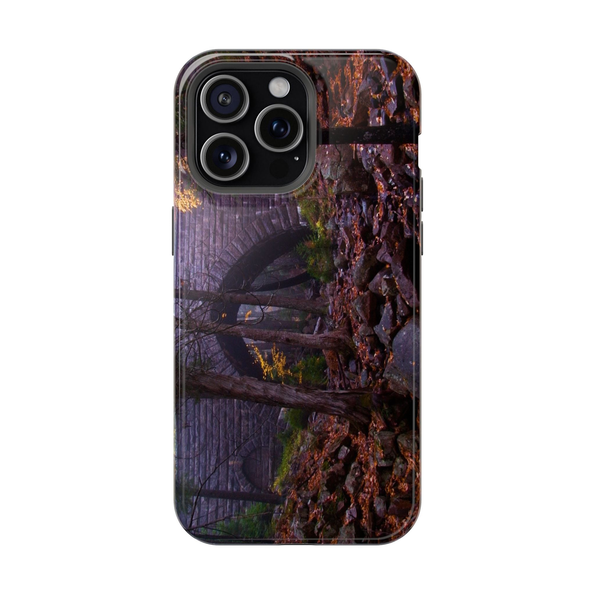 Iphone MagSafe Case - Hemlock Bridge Leaf Peeping, Acadia  - My Blu Horizon