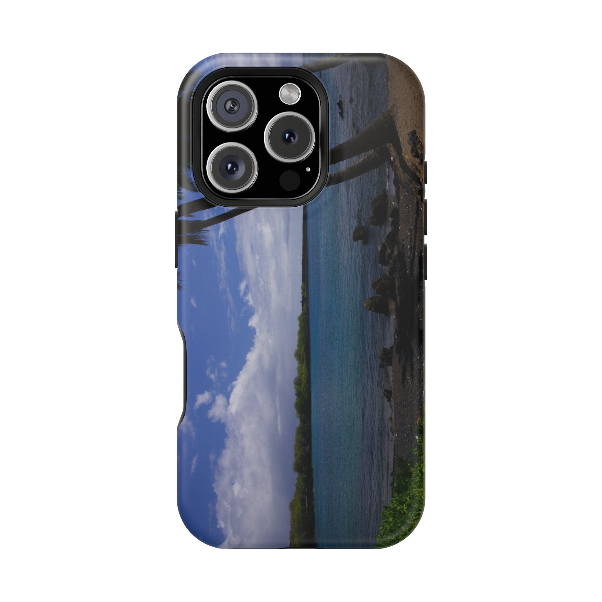 iPhone MagSafe Case | Big Island Black Sand and Blue Ocean | Hawaii | My Blu Horizon