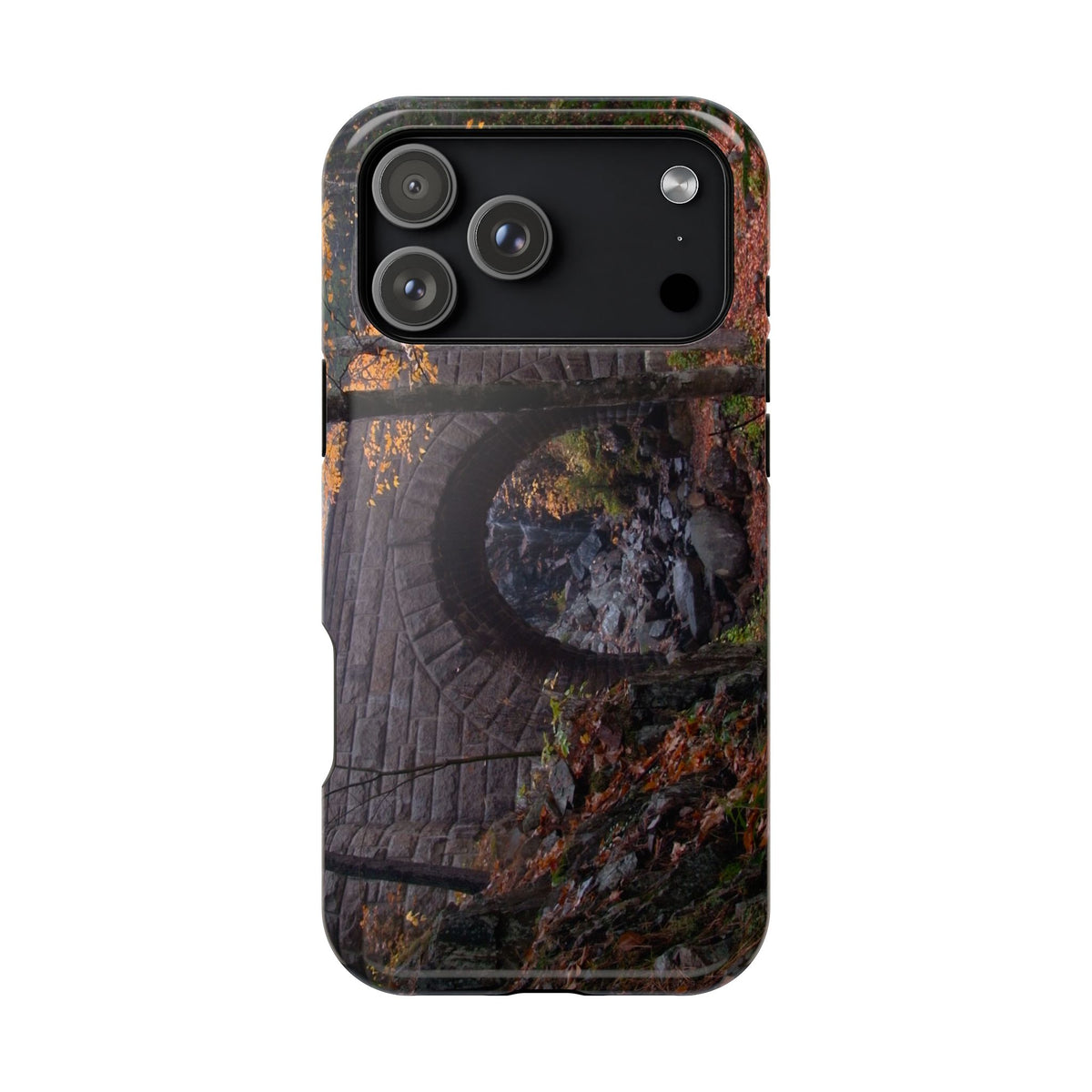 iPhone MagSafe Case | Waterfall Bridge Fall | Acadia National Park | My Blu Horizon