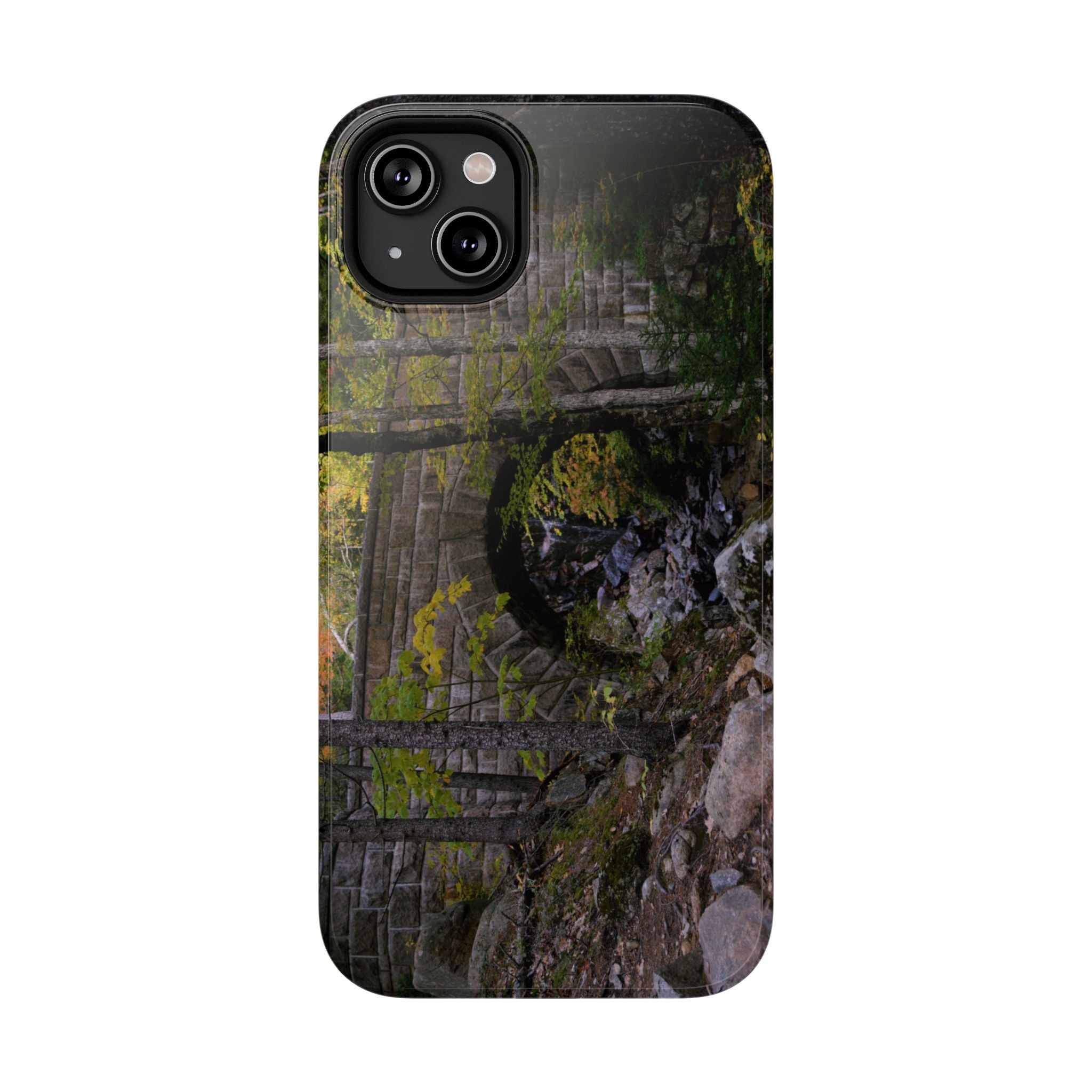 Phone Case | Waterfall Bridge Summer | Acadia National Park | My Blu Horizon