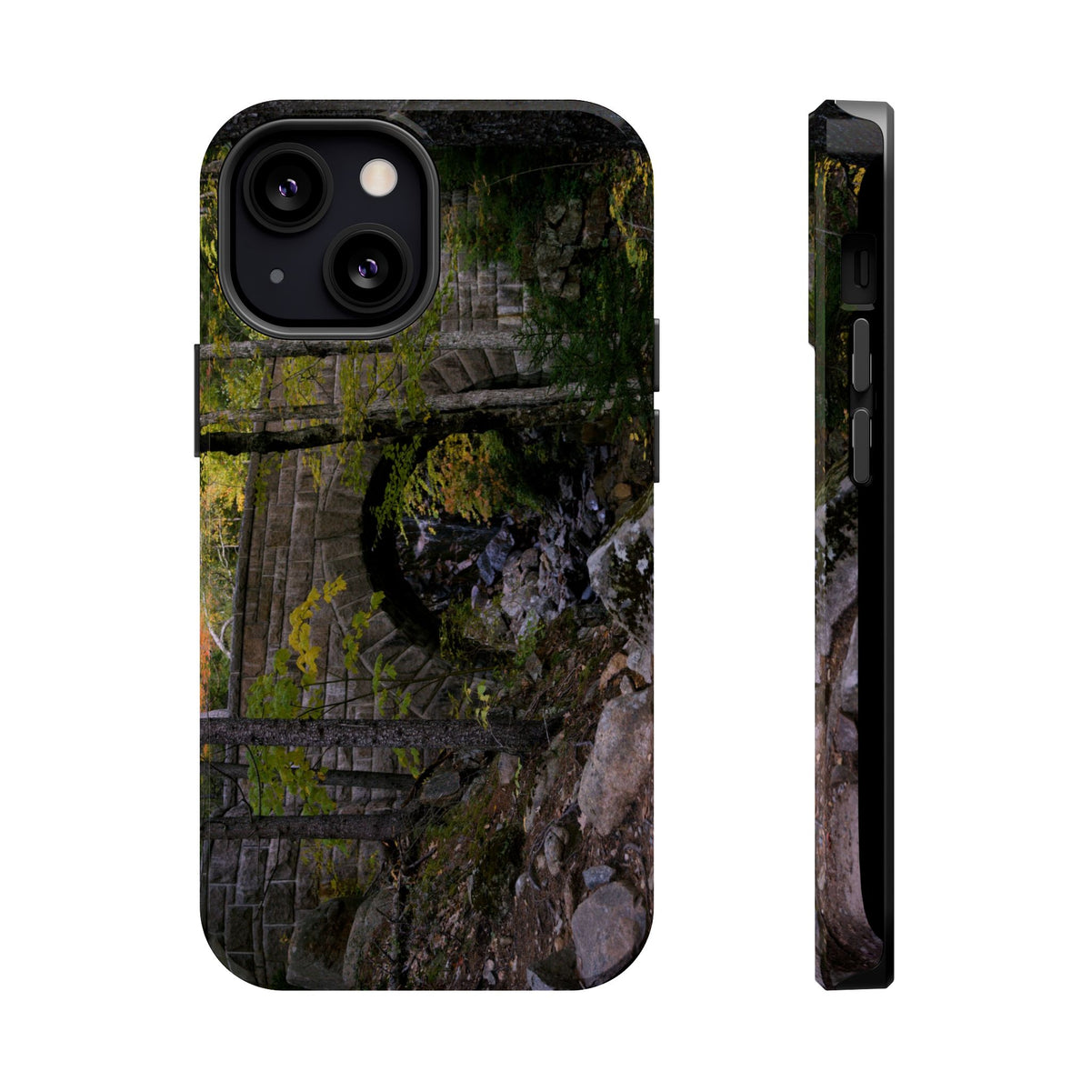 iPhone MagSafe Case | Waterfall Bridge Summer | Acadia National Park | My Blu Horizon