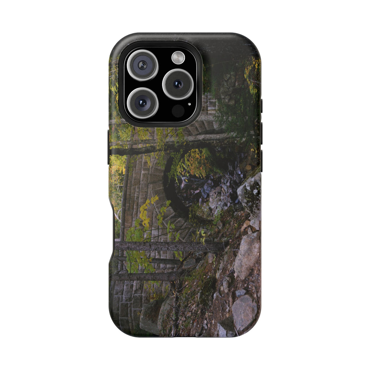 iPhone MagSafe Case | Waterfall Bridge Summer | Acadia National Park | My Blu Horizon