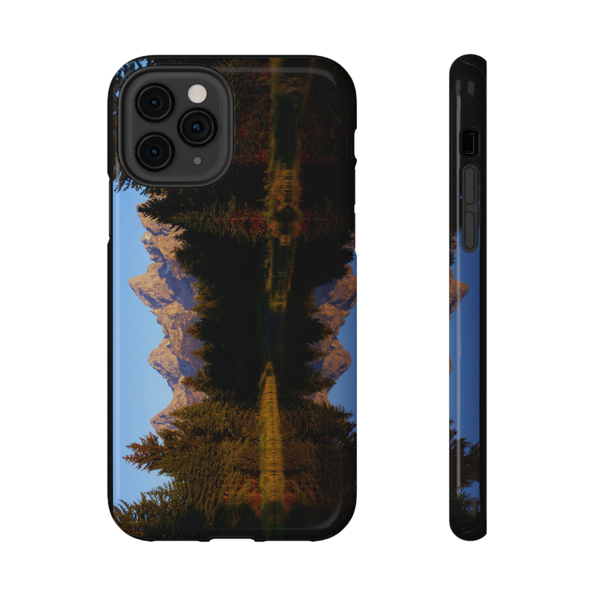 Protective phone case featuring Schwabacher’s Landing framed by natural reflections and the Grand Tetons in the distance.