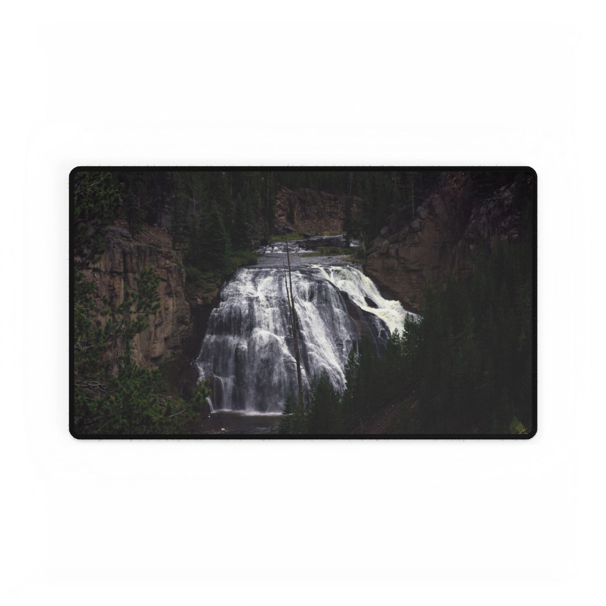Premium Mouse Pad & Desk Mat | Gibbon Falls | Yellowstone National Park | My Blu Horizon