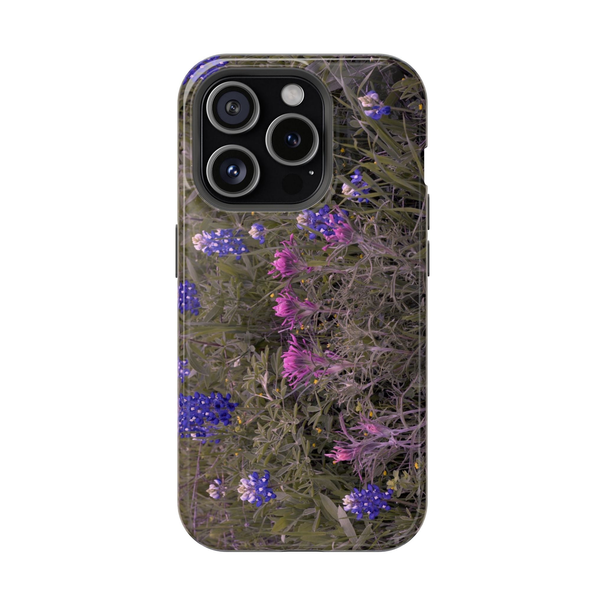 Phone Case - Texas Icons, Bluebonnets and Paintbrushes - My Blu Horizon