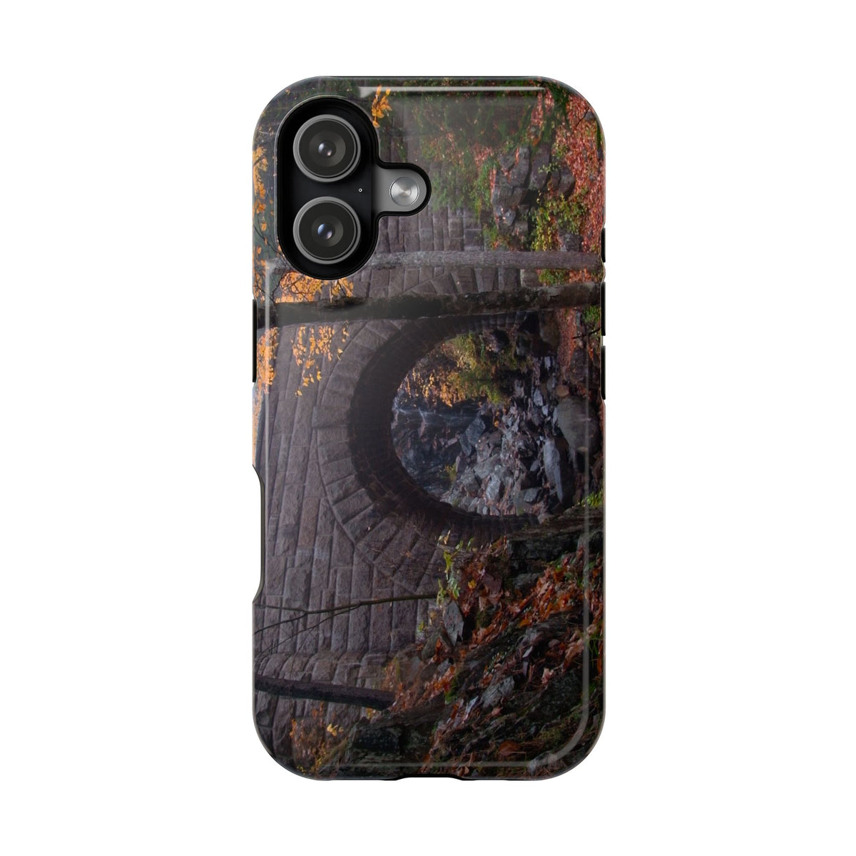 Phone Case  | Waterfall Bridge Fall | Acadia National Park | My Blu Horizon