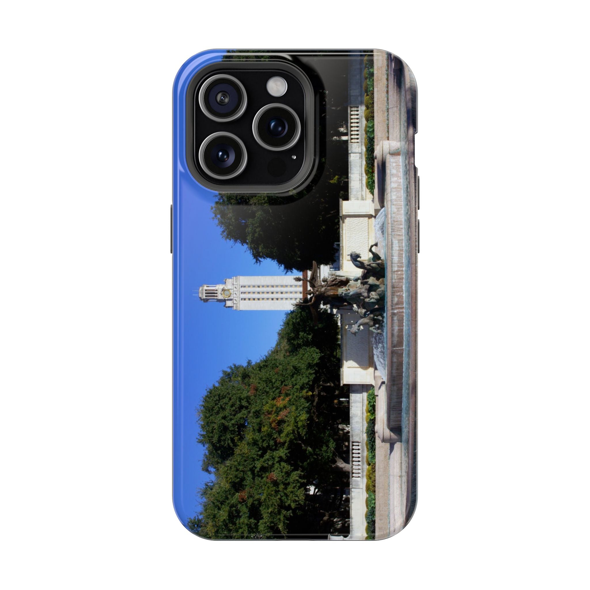 Iphone MagSafe Case - Littlefield Fountain, Texas Longhorns - My Blu Horizon